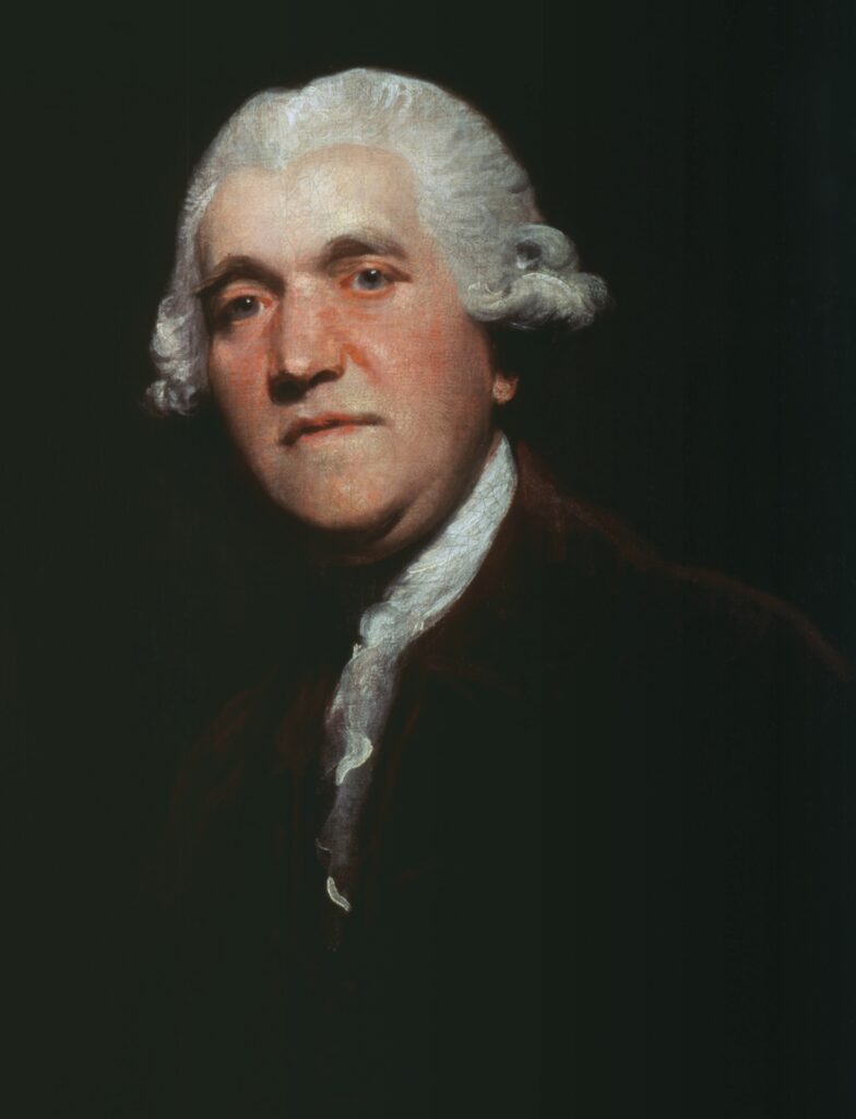 Painted portrait of Josiah Wedgwood.